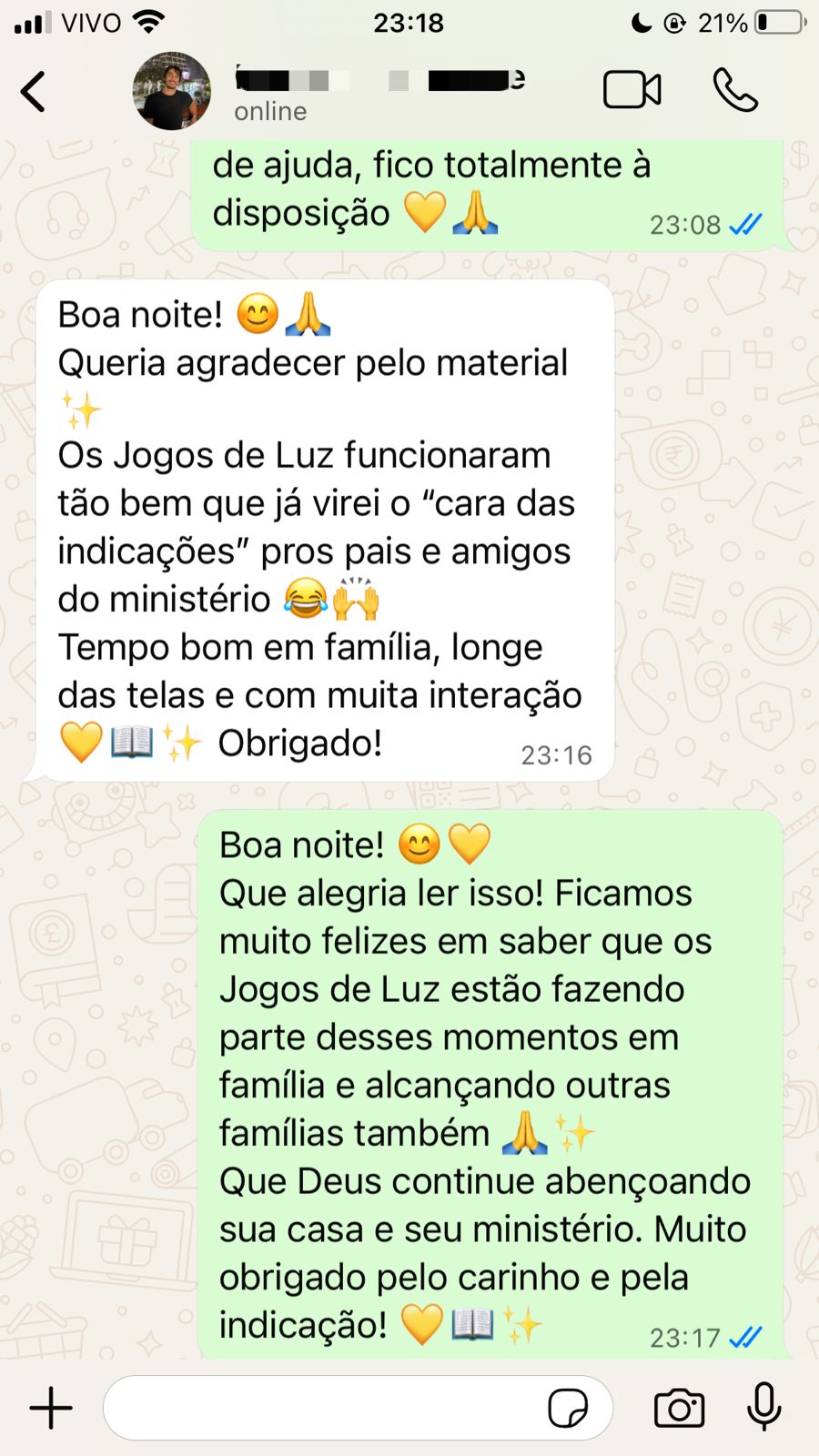 Depoimento cliente 5