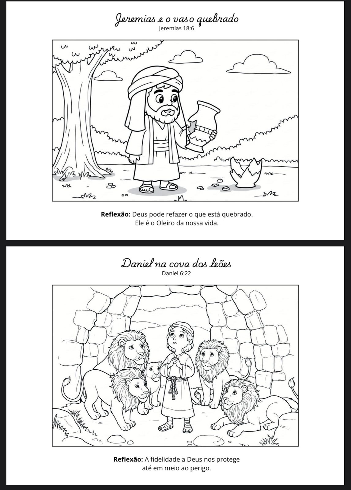 🎨 Desenhos — Jeremias e Daniel
